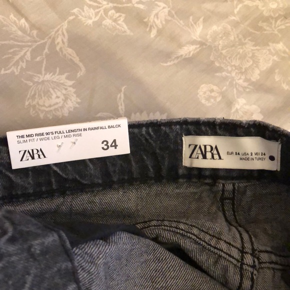 Zara 90s premium mid rise full length jeans - Picture 6 of 6
